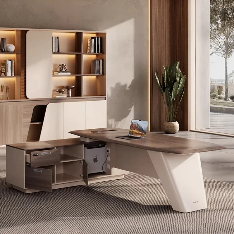 Office Furniture High End - Eenvoudig modern licht high-end leiderschap bureau