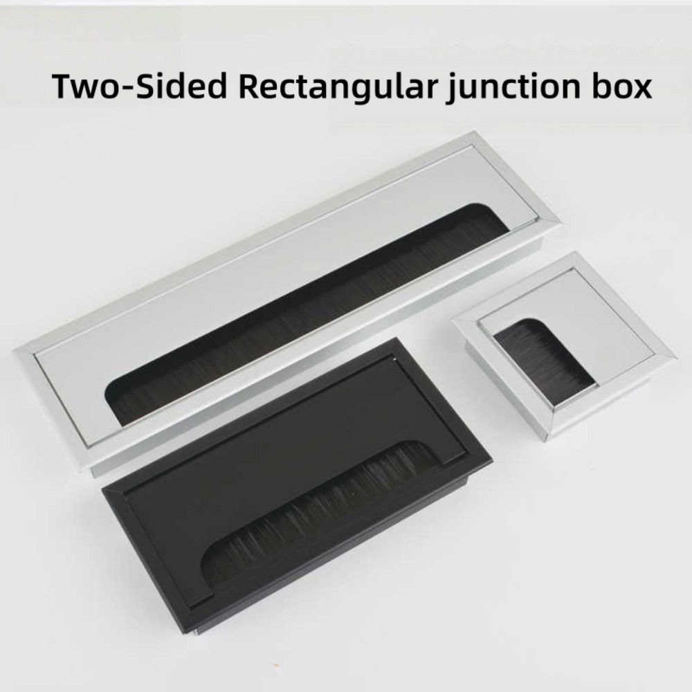 Office Furniture And Desks - 1 Stuks Zwarte Zilverkleurige Aluminiumlegering Bureau