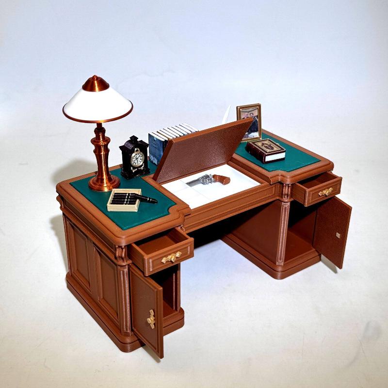 Office Furniture And Desks - 1:12 Schaal Dollhouse Mini Vintage Bureaustoel