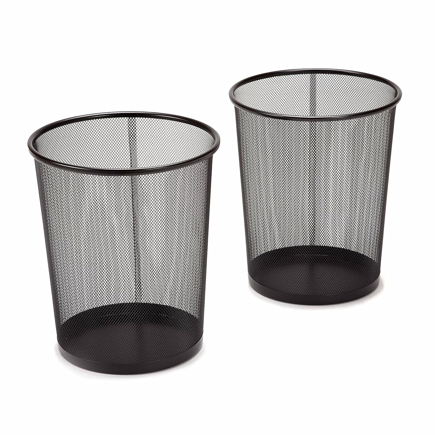 Paper Basket Mesh - 2-pack ronde prullenbakken van staalgaas voor