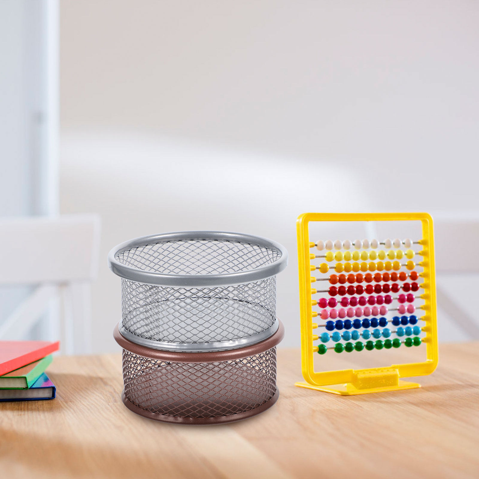 Paper Basket Mesh - 2 stuks metalen papercliphouder, mesh organizer,