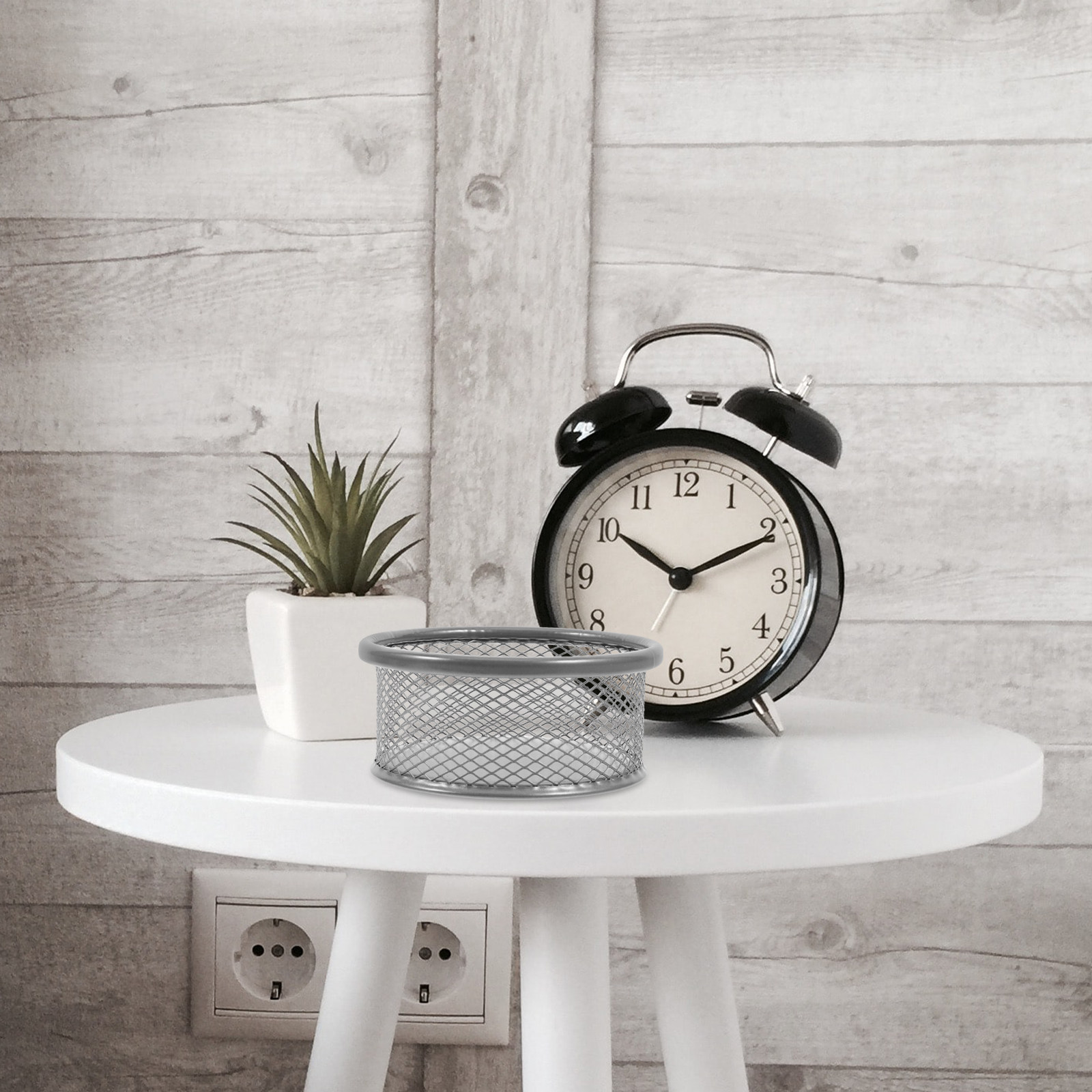 Paper Basket Mesh - 4-delige ijzeren papercliphouder voor bureau, mesh-ontwerp,