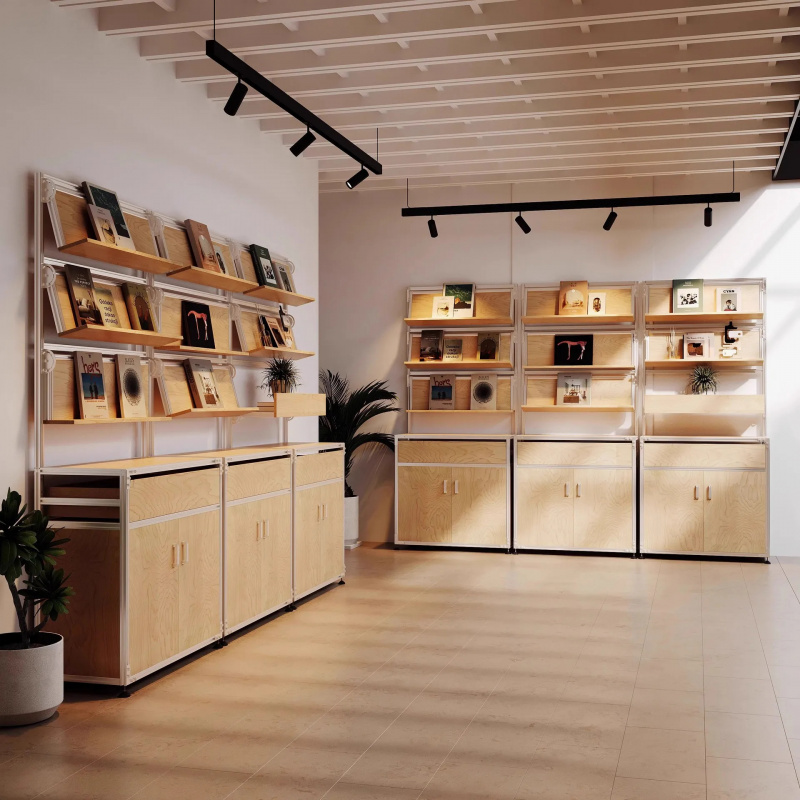 Office Furniture Modern - Koffieshopmeubilair, moderne display- en opbergrekken, woonkamer