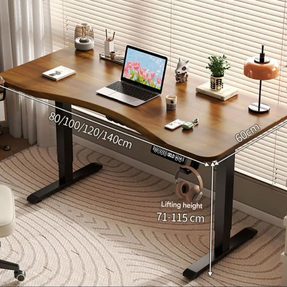 Gaming Desk With Hutch - 80/100/120/140 cm In Hoogte Verstelbare Kantoor