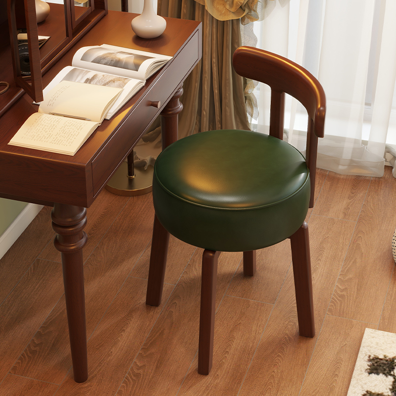 Office Furniture Modern - Draaibare kapstoel van massief hout, lederen