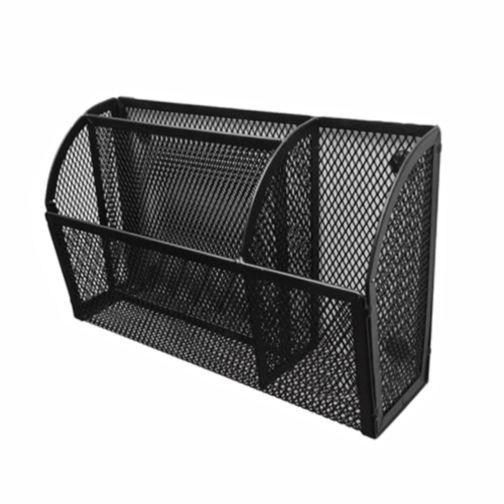 Paper Basket Mesh - 3-compartimenten magnetische gaasmand, sterke grip voor