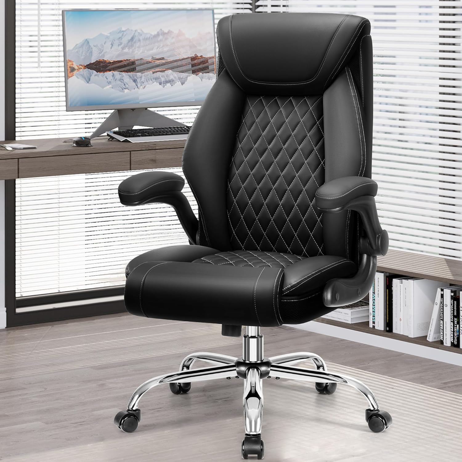 Office X Furniture - Bureaustoel, ergonomische bureaustoel met hoge rugleuning