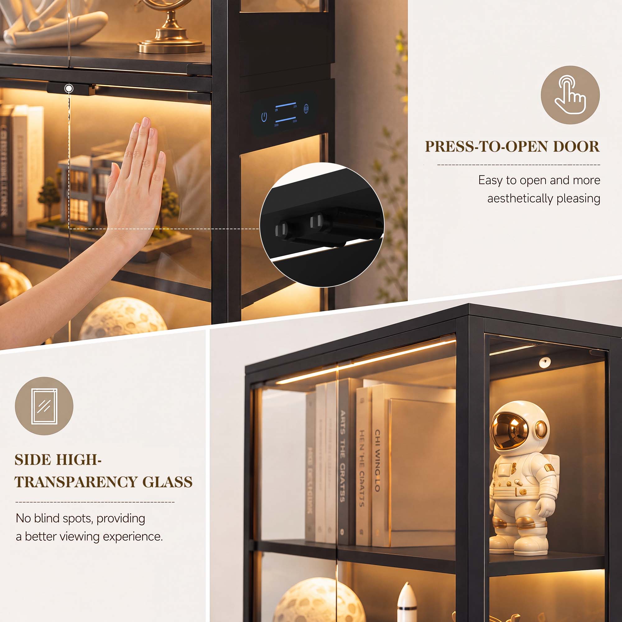 TCGBKAF 5-laags vitrinekast me - Office Furniture Home recensie en prijs