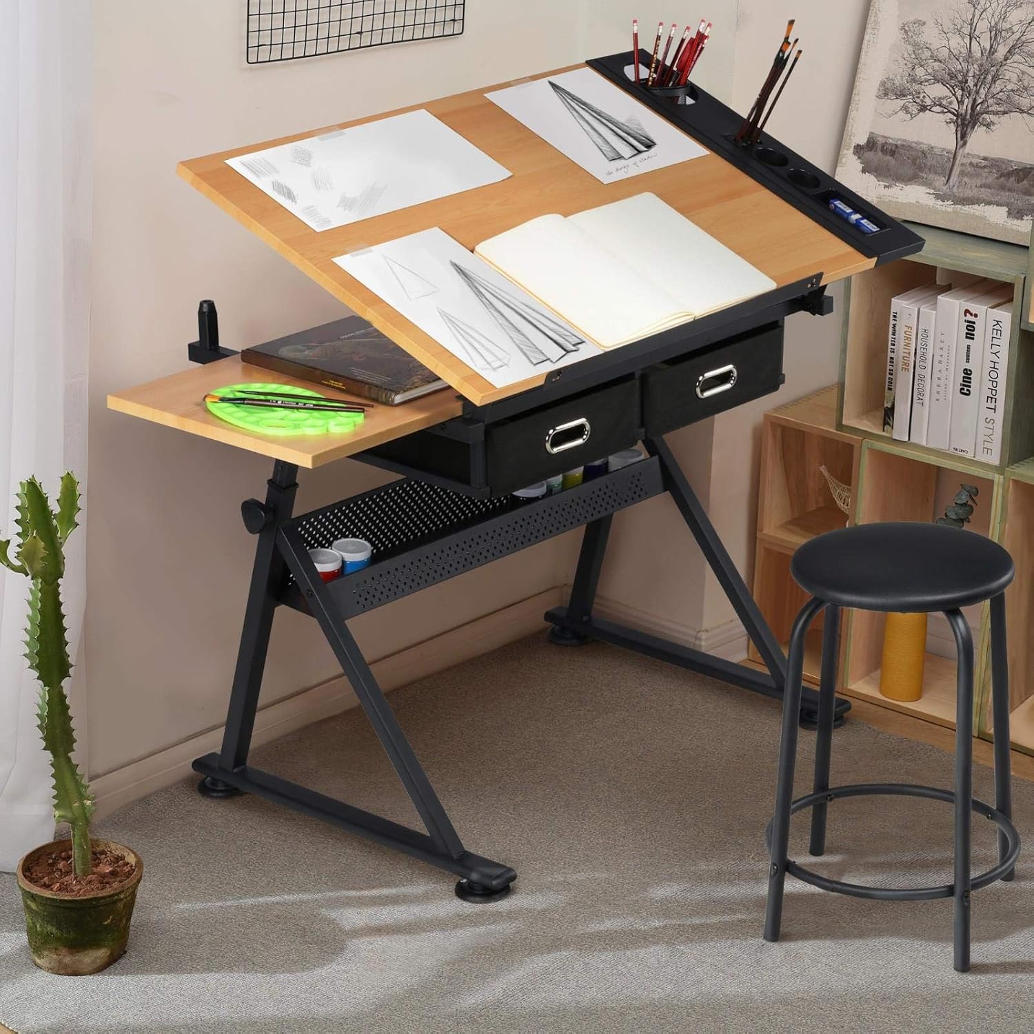 Verstelbare tekentafel met bij - Office Furniture Modern recensie en prijs