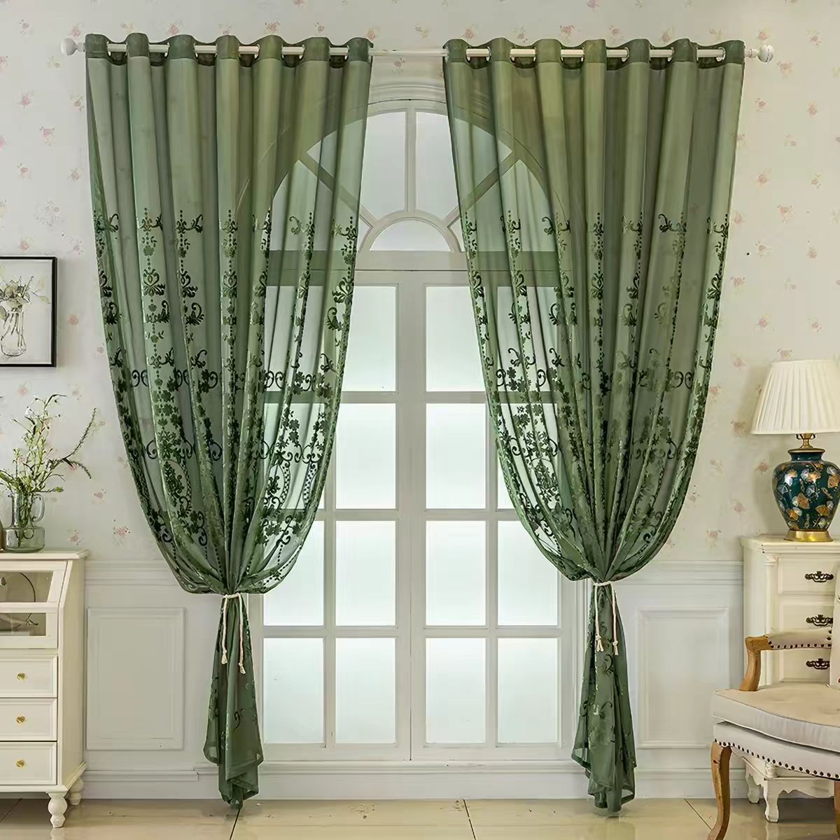 Transparant bohemien gordijn,  - Office Furniture Green Bay recensie en prijs