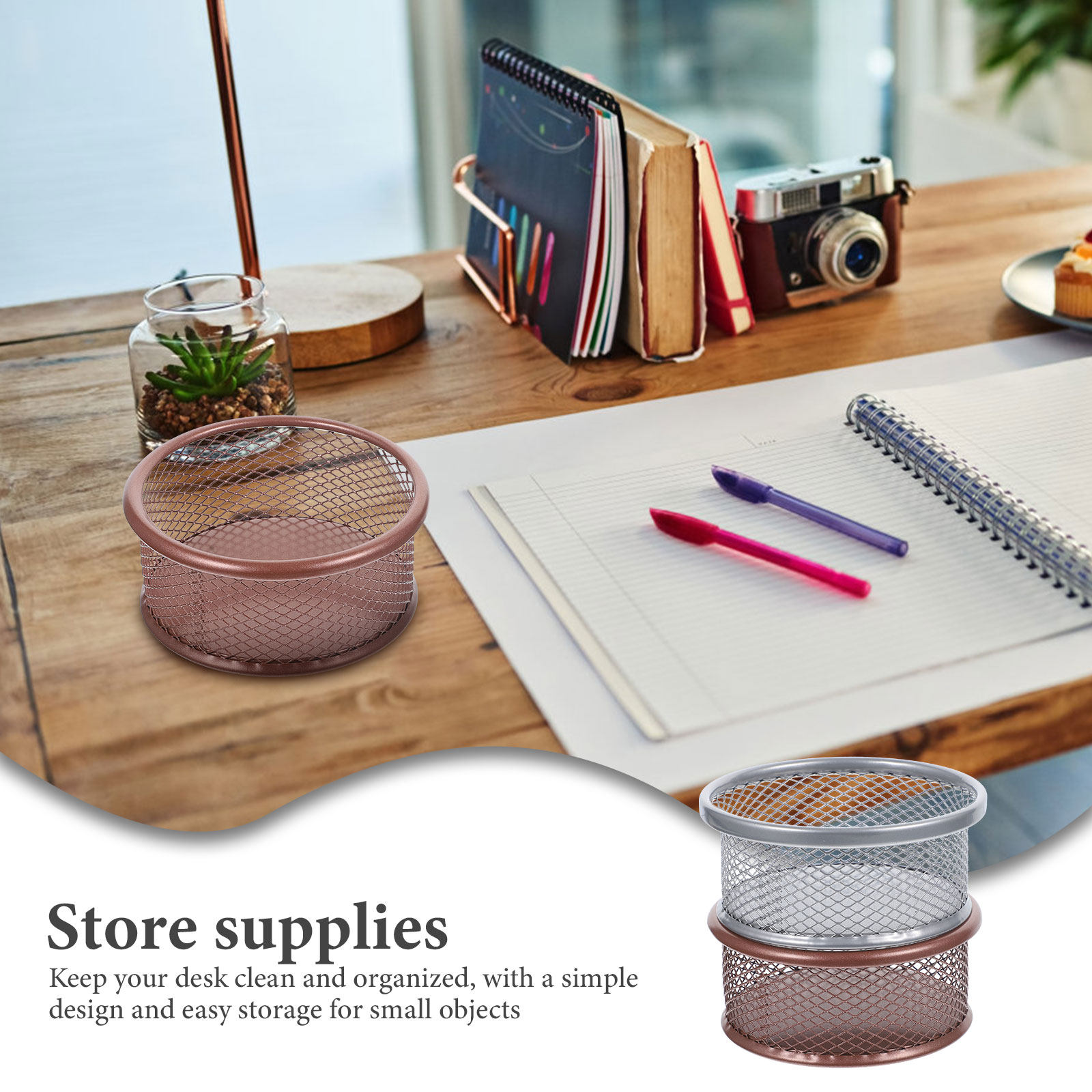 2 stuks metalen papercliphoude - Paper Basket Mesh recensie en prijs