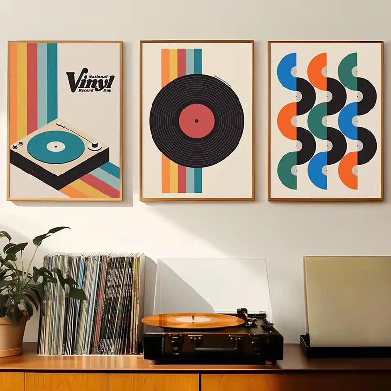 Mid Century Vinyl Record Canva - Office Furniture Modern recensie en prijs