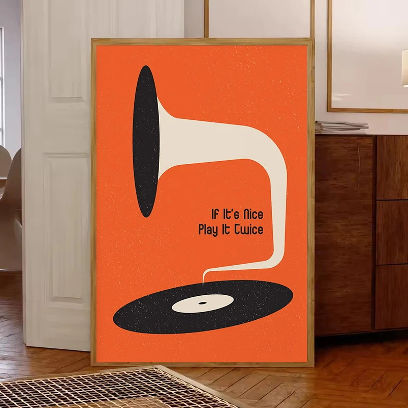 Mid Century Vinyl Record Canva - Office Furniture Modern recensie en prijs