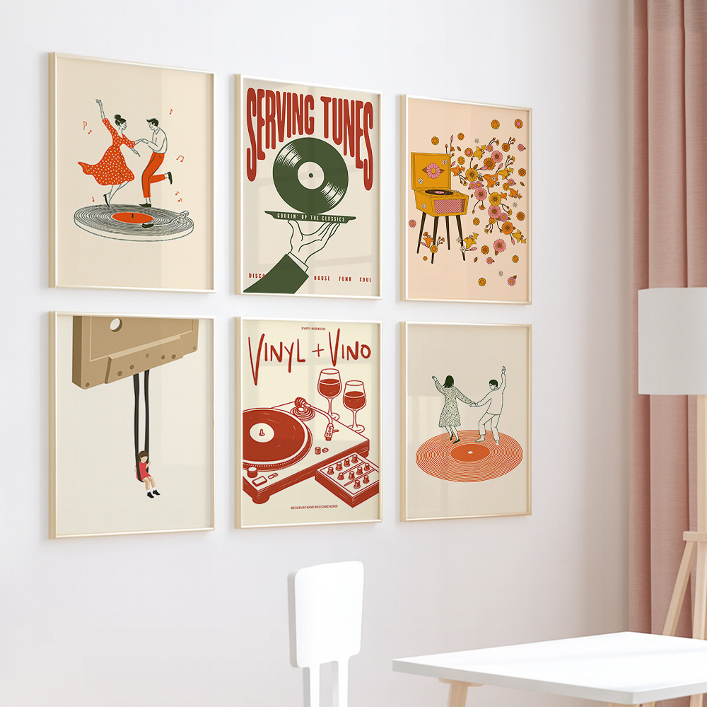 1pc Vintage Muziek Canvas Post - Office Furniture Modern recensie en prijs