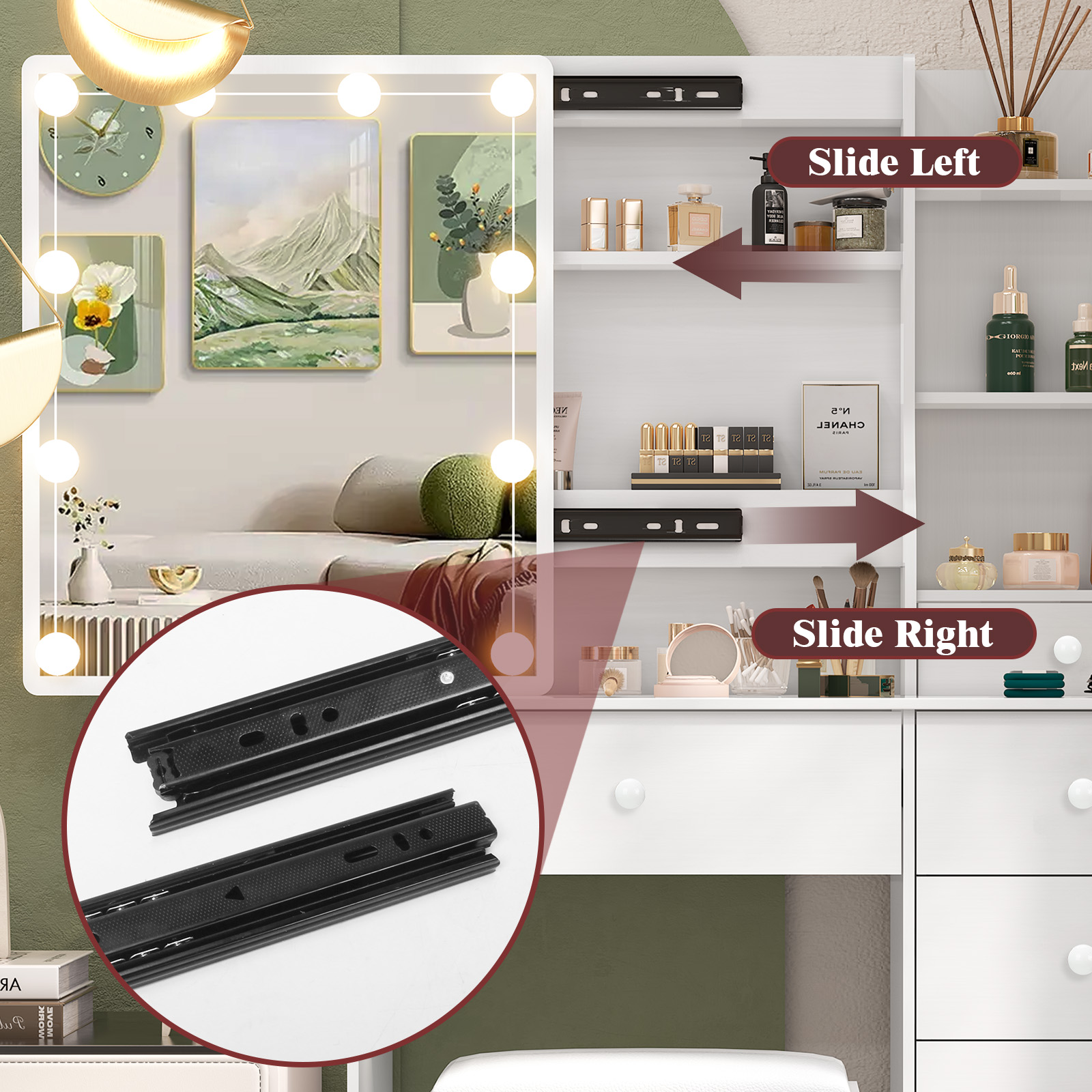 Moderne witte slaapkamer kapta - Office X Furniture recensie en prijs