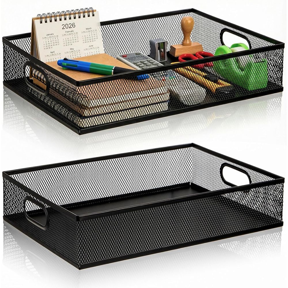 2-laags metalen gaas bureau-or - Paper Basket Mesh recensie en prijs