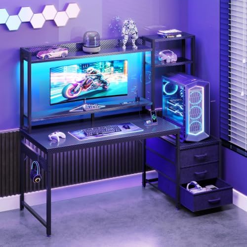 48 Inch Gamingbureau met boven - Gaming Desk With Hutch recensie en prijs