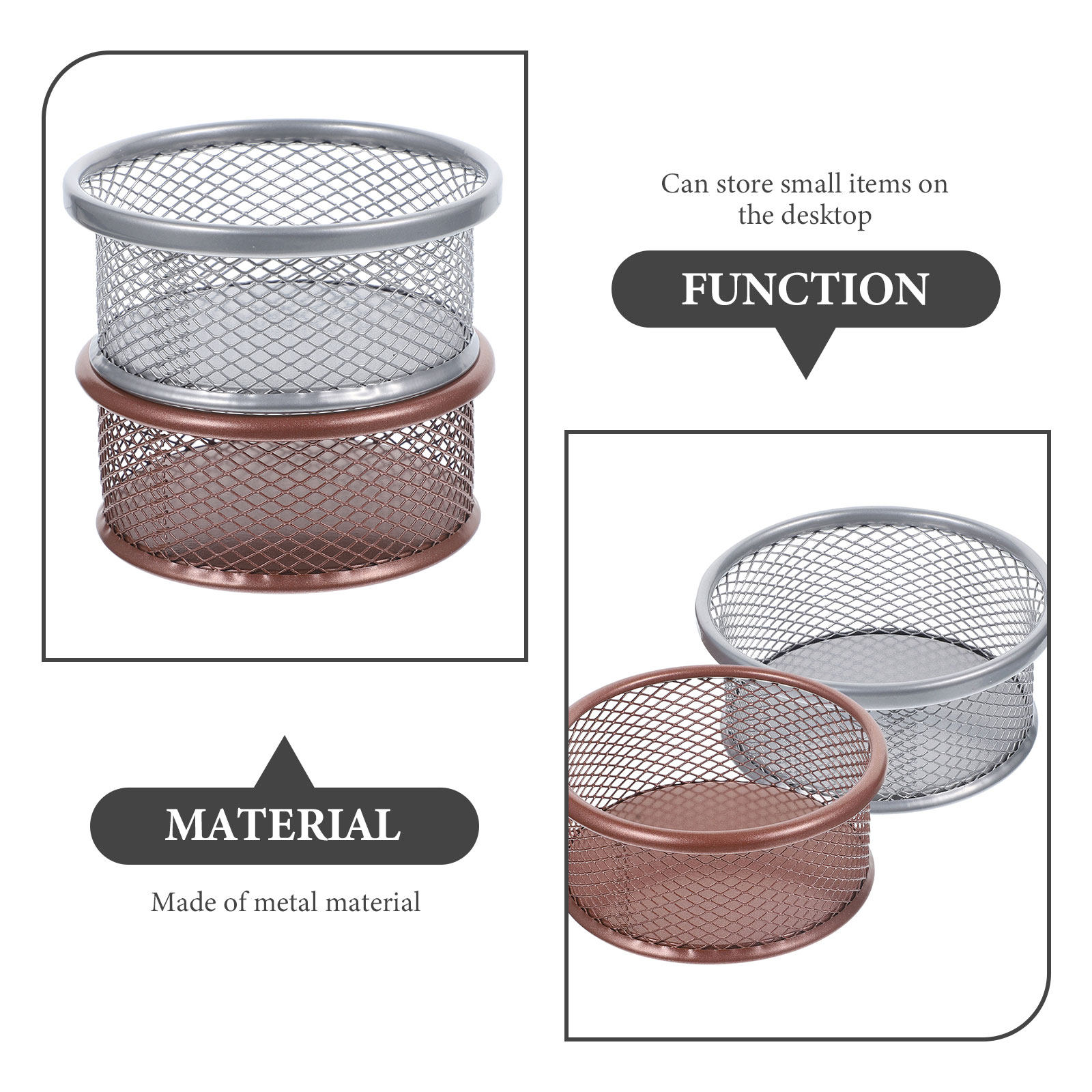 2 stuks metalen houders voor p - Paper Basket Mesh recensie en prijs